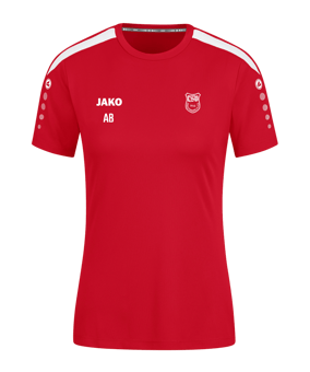 JAKO Power Trikot Damen Rot Weiss F100