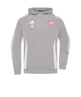 Sweat à capuche de Training adidas Tiro 24 gris blanc