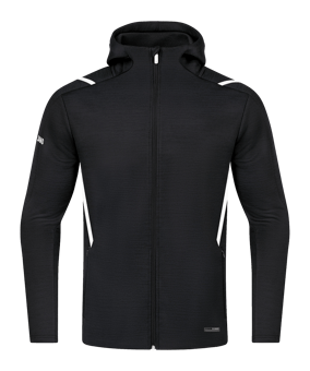 JAKO Challenge Freizeit Kapuzenjacke Schwarz F501
