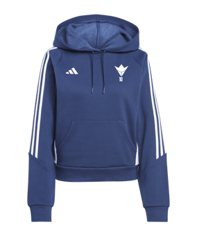 Sweat à capuche adidas Tiro 24 femmes bleu blanc 