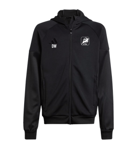 adidas Tiro 25 Travel Kapuzenjacke Schwarz