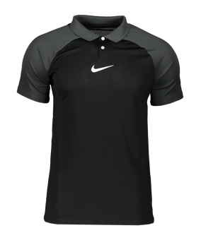 Nike Academy Pro Poloshirt Schwarz Grau F011 - schwarz