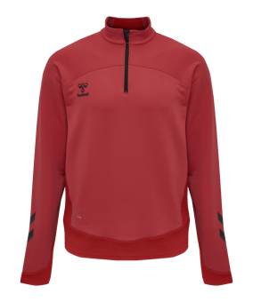Hummel hmlLEAD HalfZip Sweatshirt Kids Rot F3062 - rot