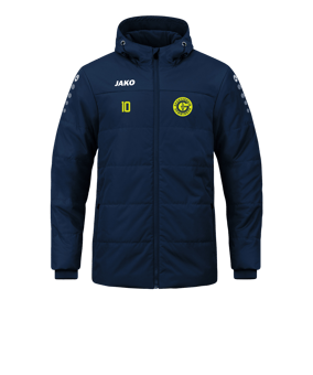 JAKO Team Coach Kapuzenjacke Blau F900