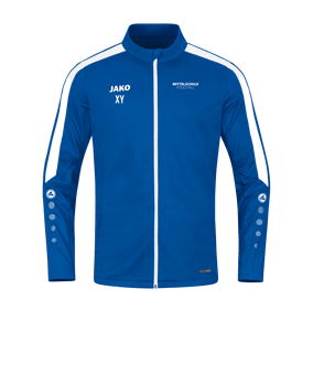 JAKO Power Polyesterjacke Blau Weiss F400