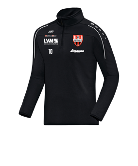 JAKO Classico Ziptop Schwarz Weiss F08