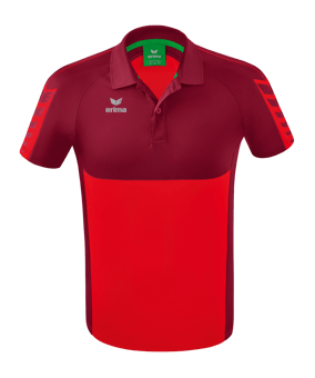 Erima Six Wings Poloshirt Rot - rot