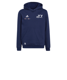 adidas Entrada 22 Hoody Kids Blau