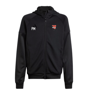 adidas Tiro 25 Travel Kapuzenjacke Schwarz