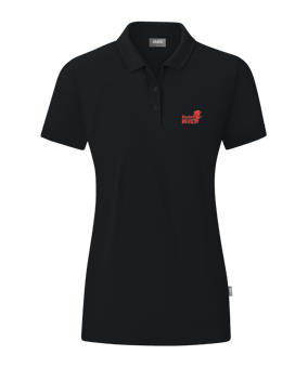 JAKO Organic Polo Shirt Damen Schwarz F800