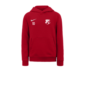 Nike Park 20 Fleece Hoody Kids Rot Weiss F657