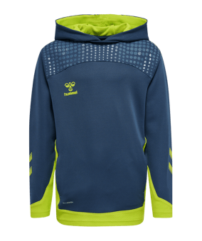 Hummel hmlLEAD Poly Hoody Kids Blau F7642 - blau