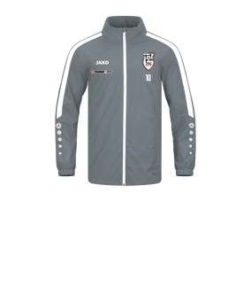 JAKO Power Allwetterjacke Kids Grau Weiss F840