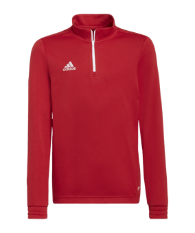 adidas Entrada 22 HalfZip Sweatshirt Kids Rot - rot