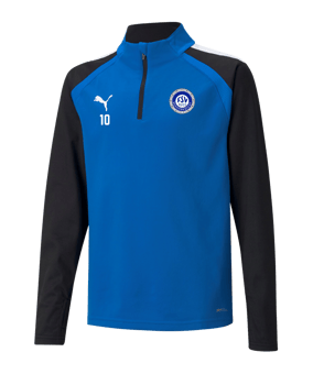 PUMA teamLIGA HalfZip Sweatshirt Kids Blau F02