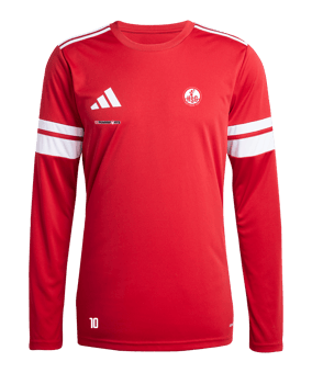 adidas Squadra 25 Trikot Langarm Rot