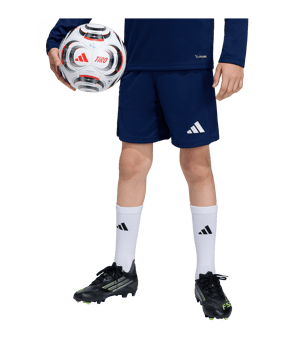 adidas Entrada 26 Short Kids Dunkelblau - weiss