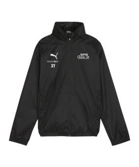 PUMA teamGOAL Allwetterjacke Kids Schwarz Weiss F03