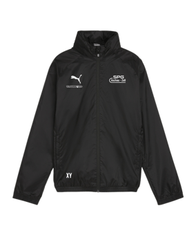 PUMA teamGOAL Allwetterjacke Kids Schwarz Weiss F03