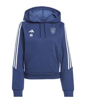 adidas Tiro 24 Hoody Damen Blau Weiss