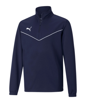PUMA teamRISE HalfZip Sweatshirt Kids Blau F06 - blau