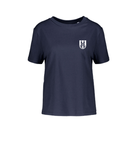 Merch Muser T-Shirt Women French Navy | #justlogo1c
