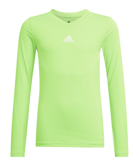 adidas Team Base Top langarm Kids Grün - gruen