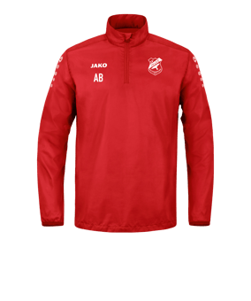 JAKO Team Rainzip Sweatshirt Rot F100