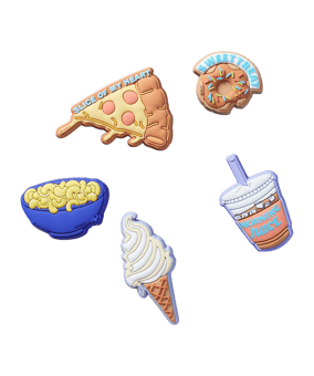 Crocs Funny Foods 5 Pack Accessoire Mehrfarbig - mehrfarbig