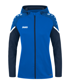 JAKO Performance Kapuzenjacke Damen Blau F403 - blau