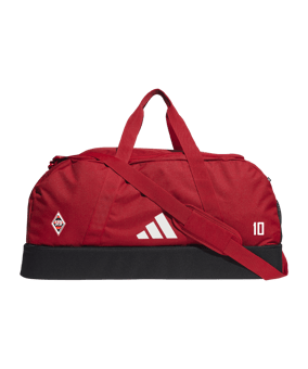 adidas Tiro League Duffel Bag Gr. L Rot Weiss