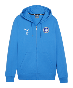 PUMA teamGOAL Casuals Kapuzenjacke Blau F02