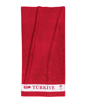TFF Türkei Handtuch 50x100cm Rot - rot