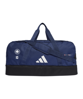 adidas Tiro League Duffel Bag Gr. L Blau Weiss