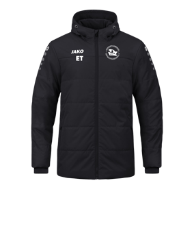 JAKO Team Coach Kapuzenjacke Schwarz F800