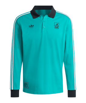 adidas FC Liverpool Icon Long Sleeve Polo Grün - gruen
