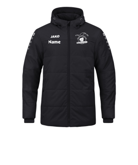 JAKO Team Coach Kapuzenjacke Schwarz F800