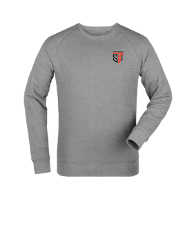 Merch Roller Sweatshirt Heather Grey | #brustlogo4c