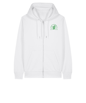 11tsmerch Merch Connector 2.0 Zip Sweatjacke Weiß | #Grüne Garde