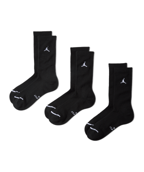 Jordan Everday Crew 3er Pack Chaussettes Noir C010 - noir