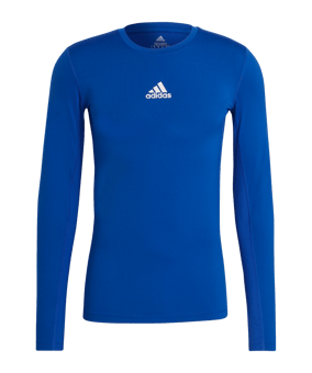 adidas Techfit Shirt langarm Blau - blau