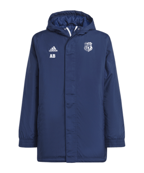 adidas Entrada 22 Stadium Jacke Kids Blau