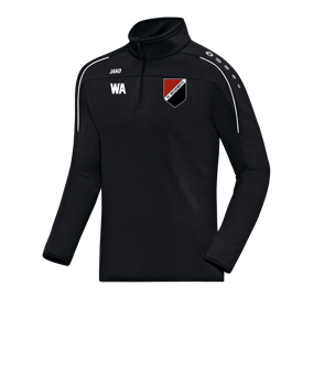JAKO Classico Ziptop Schwarz Weiss F08