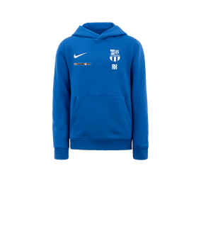 Nike Park 20 Fleece Hoody Kids Blau Weiss F463