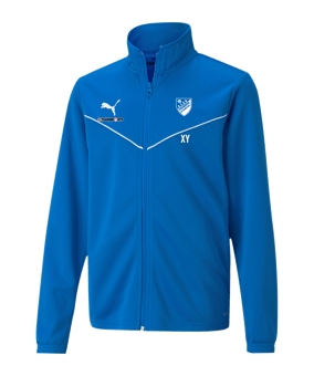 PUMA teamRISE Poly Trainingsjacke Kids Blau F02