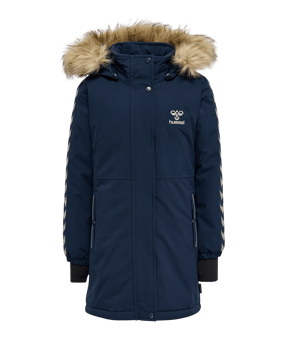 Hummel Leaf Tex Coat Jacke Kids Schwarz F1009 - schwarz