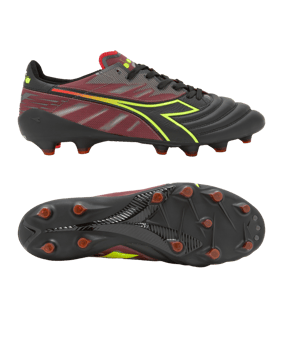 Diadora Brasil Elite Veloce Made in Italy FG Schwarz FD0136 - schwarz