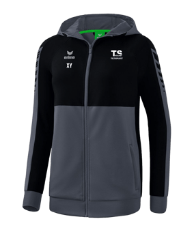 Erima Six Wings Kapuzenjacke Damen Grau