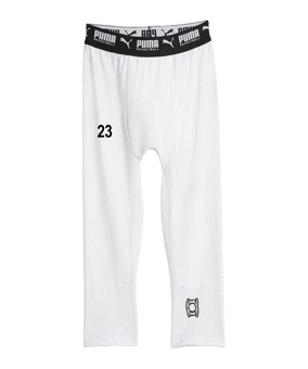 PUMA Hoops Team 3/4 Tight Weiss F02