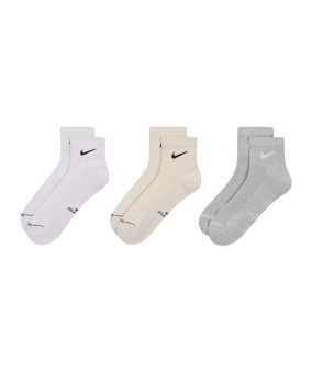 Nike Everyday Elevated Ankle 3er Pack Calze Multicolore C904 - multicolore
